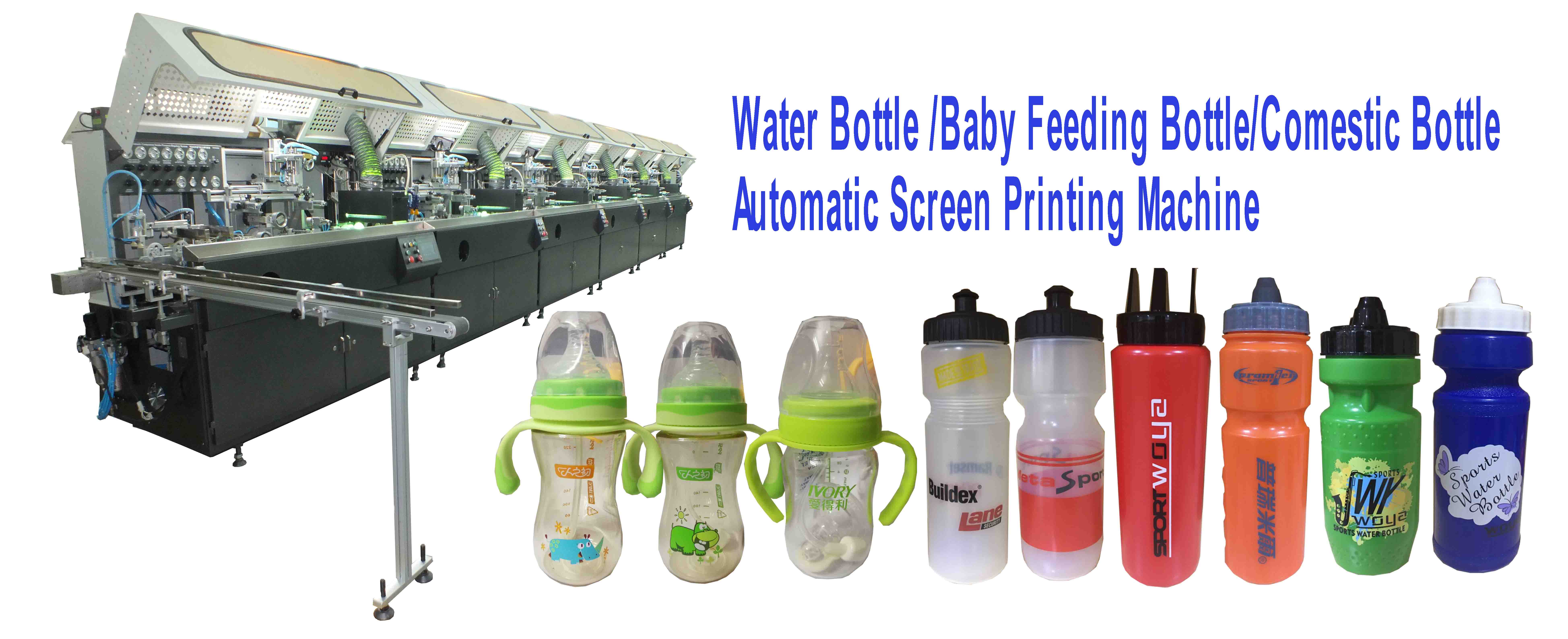 Water Bottle, Baby Feeding Bottle,Comestic Bottle Automatic Screen Printing Machine