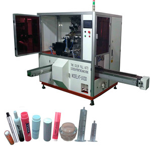  Cap,Tube, Cylindrical, Pharmaceutical Syringe, Lid Full Auto Two Color Screen Printing Machine For