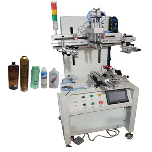 Plastic Bottle, Water Bottle, Aluminum Water Bottle  CNC Servo Multi-Color Semi Auto Screen Printer with Automatic Registration